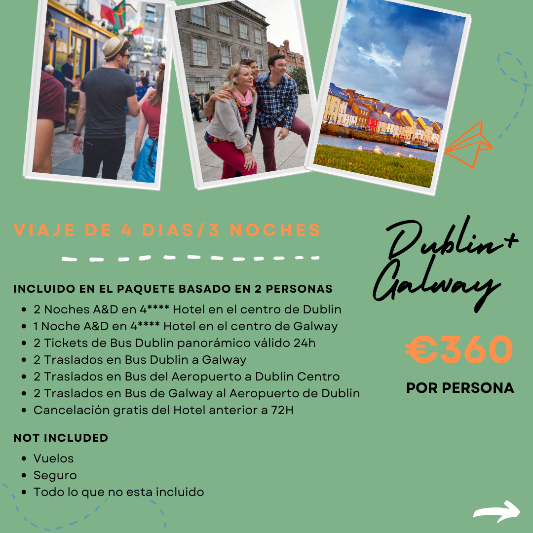 Paquete Vacaciones Dublin y Galway