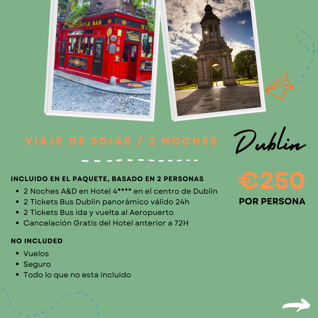 Paquete Vacaciones Dublin